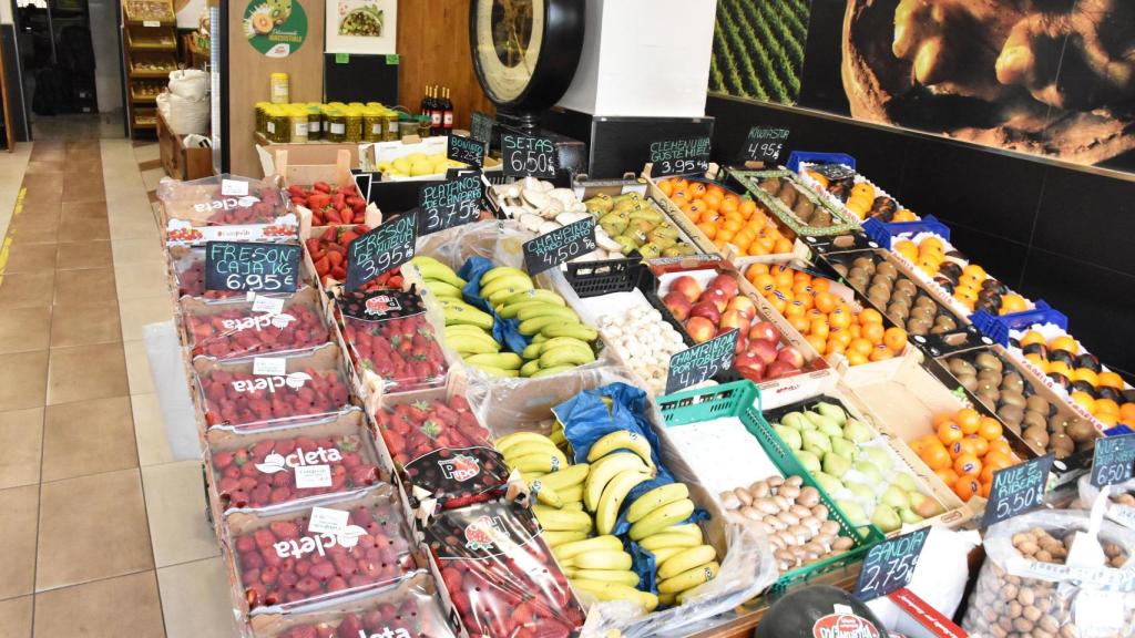 Interior de la frutería