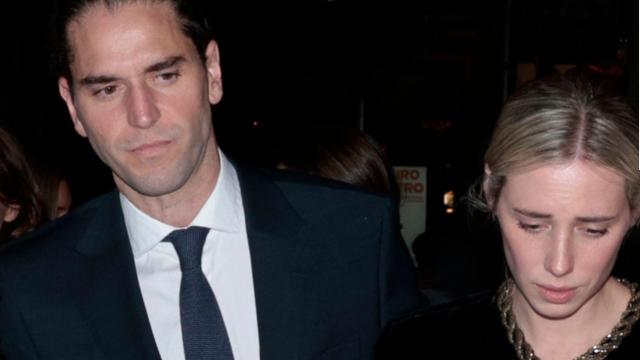 Lulu Figueroa, en el funeral de su padre, Álvaro Figueroa, conde de Romanones, el pasado 1 de abril.