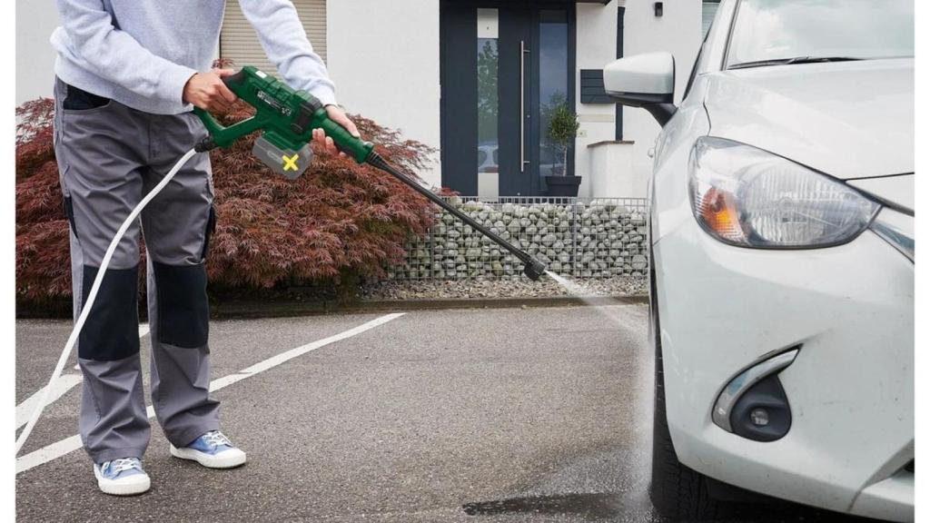 Hidrolimpiadora recargable 20 V de Lidl.