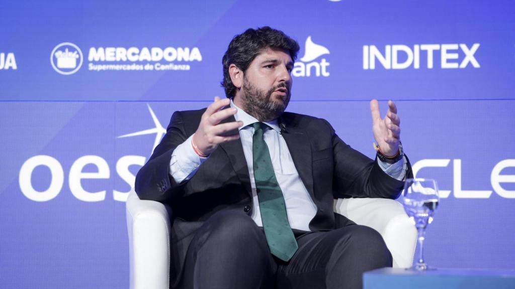 El presidente de la Región de Murcia, Fernando López Miras, participa este martes en el V Foro Económico Español Wake Up, Spain!, organizado por EL ESPAÑOL, Invertia y Disruptores.