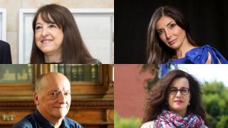 Angélica Tenarro (Foto: R.Valtero - Ical), Espido Freire, Gustavo Martín Garzo (Foto: Leticia Pérez - Ical) y Noemí Saburgal (Foto: César Sánchez - Ical)