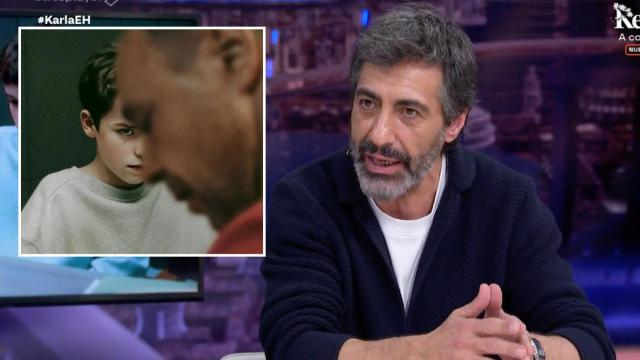 Fotomontaje de Juan del Val en 'El Hormiguero' y una imagen promocional de 'Adolescencia'.