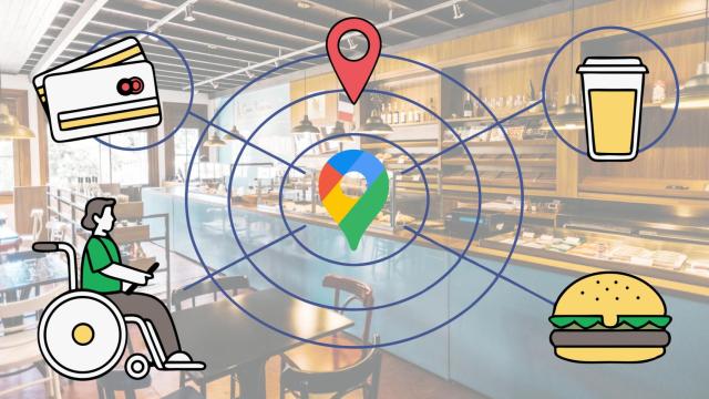 Iconos de servicios en Google Maps