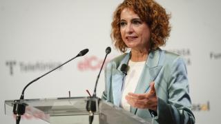 María Jesús Montero, en el acto de este miércoles en Sevilla.