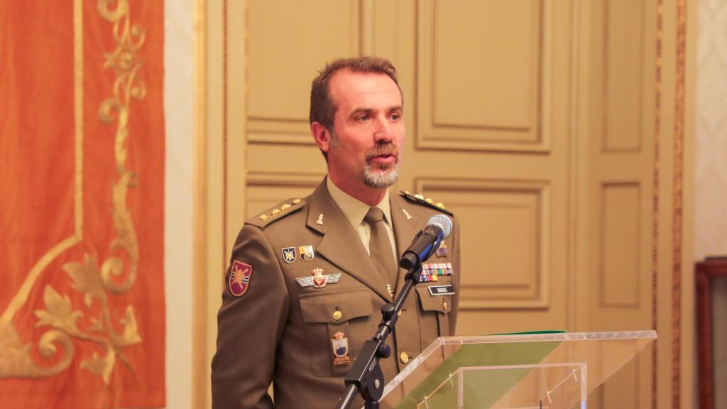 El coronel jefe del Regimiento de Ingenieros nº11, Óscar Javier Nogués Santaló
