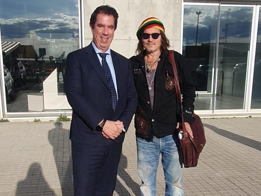 Llegada de Johnny Depp a Teruel.