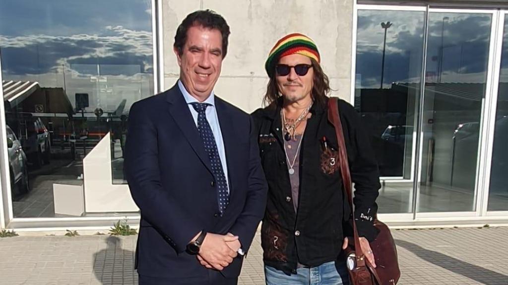 Llegada de Johnny Depp a Teruel.
