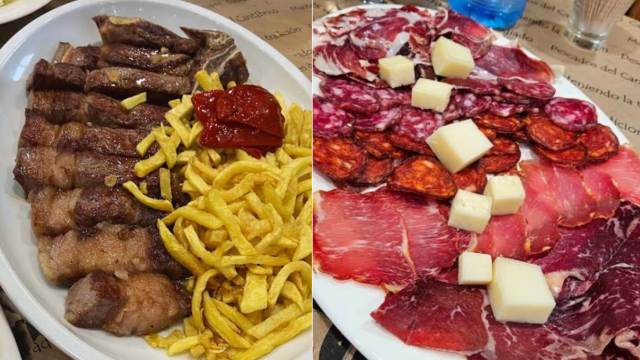 Dos de los platos del restaurante Casa Ezequiel.