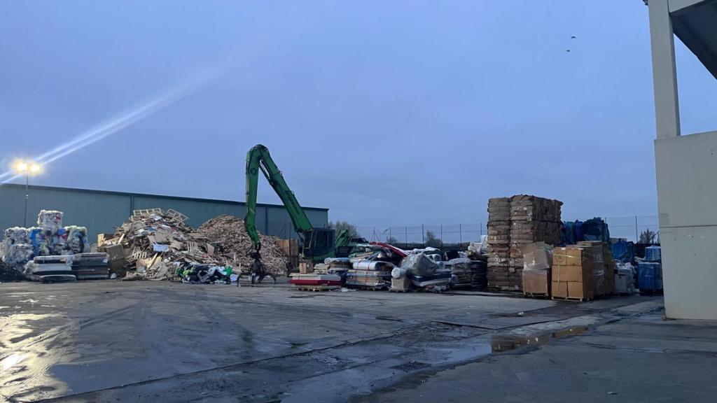 Incendio en Marchamalo. Foto: DGT.