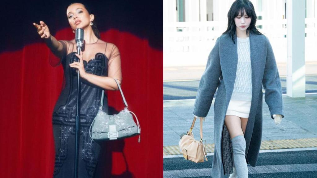 Foto de la campaña de 'Mamma Baguette' y  Mina, cantante del grupo surcoreano TWICE, este 2025.