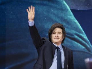 El presidente de Argentina, Javier Milei, el pasado mes de febrero en Estados Unidos.