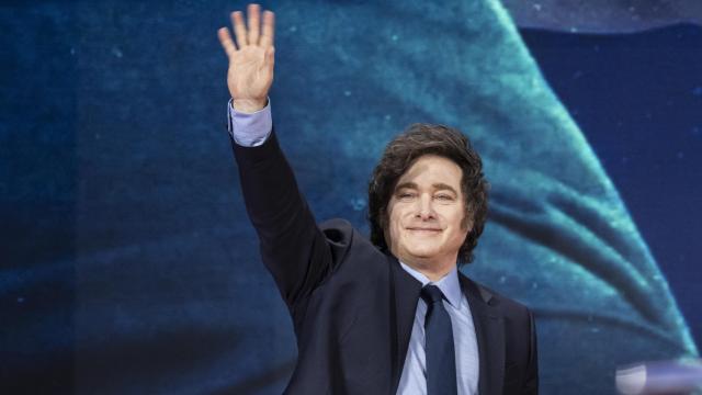 El presidente de Argentina, Javier Milei, el pasado mes de febrero en Estados Unidos.