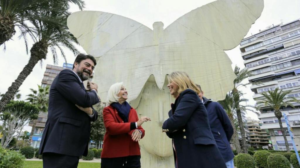 Hortensia Herrero en la presentación de La Mariposa en Alicante en 2019