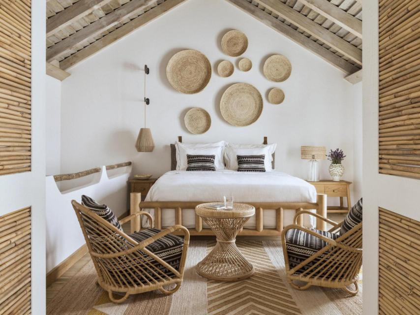 Una de las habitaciones del hotel.