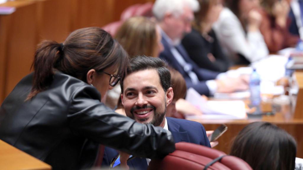 Los procuradores socialistas Ana Sánchez y Diego Moreno, en una imagen de archivo