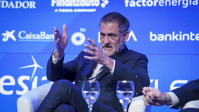 Miguel Ángel García Primo, consejero delegado de Hisdesat, durante su intervención en Wake Up, Spain!