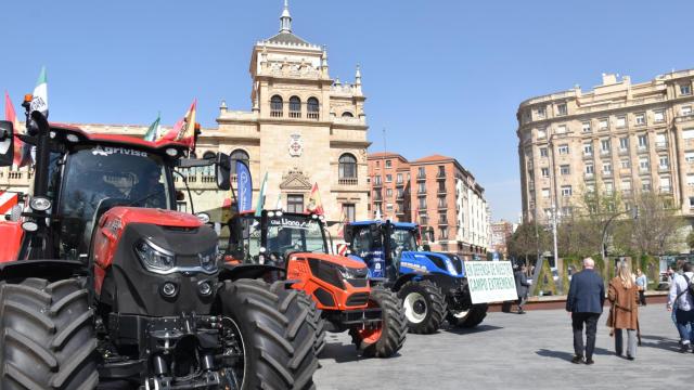Foto de archivo de una de las tractoradas que atravesó Valladolid