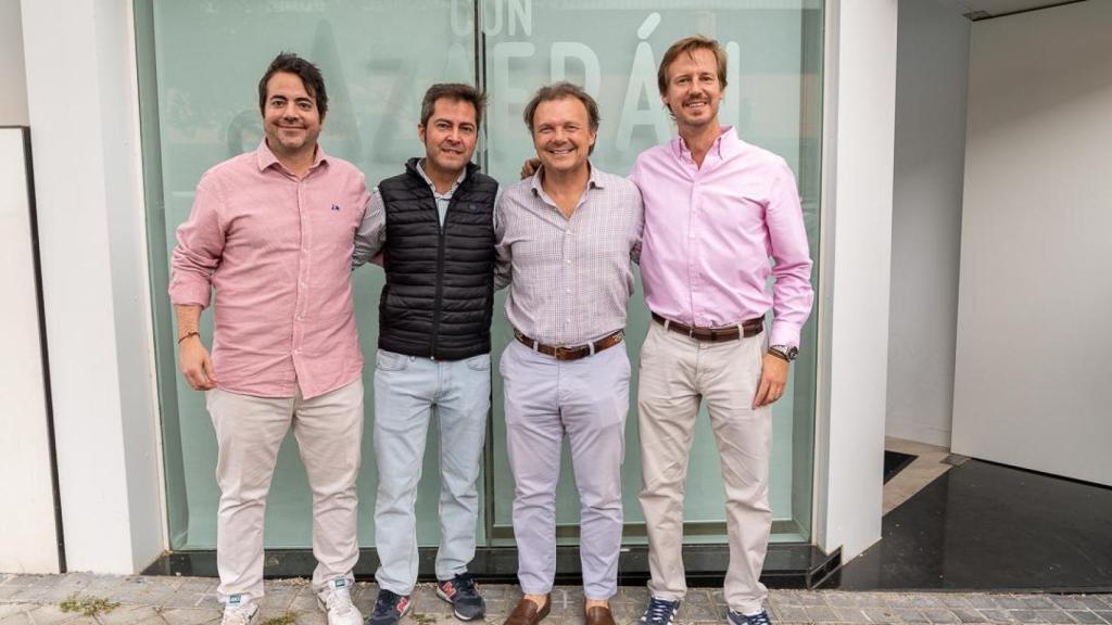 Rafa Almela, Carlos Torres, Jaime Zonno y Jaime Martín Vivas,  de Azafrán Arroces.