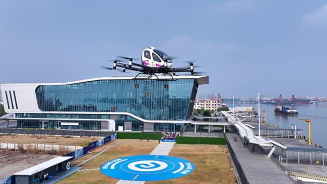 El taxi volador de EHang.