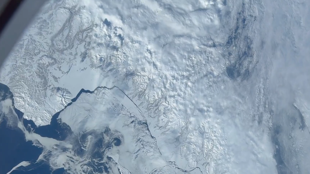 Imágenes del Polo Sur desde la cápsula Dragon