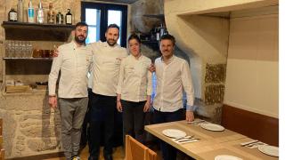 El equipo de O Curro da Parra, en Santiago.