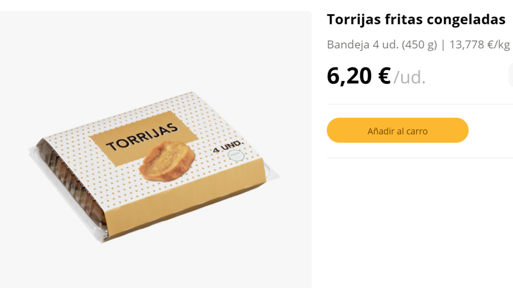 Torrijas Mercadona.