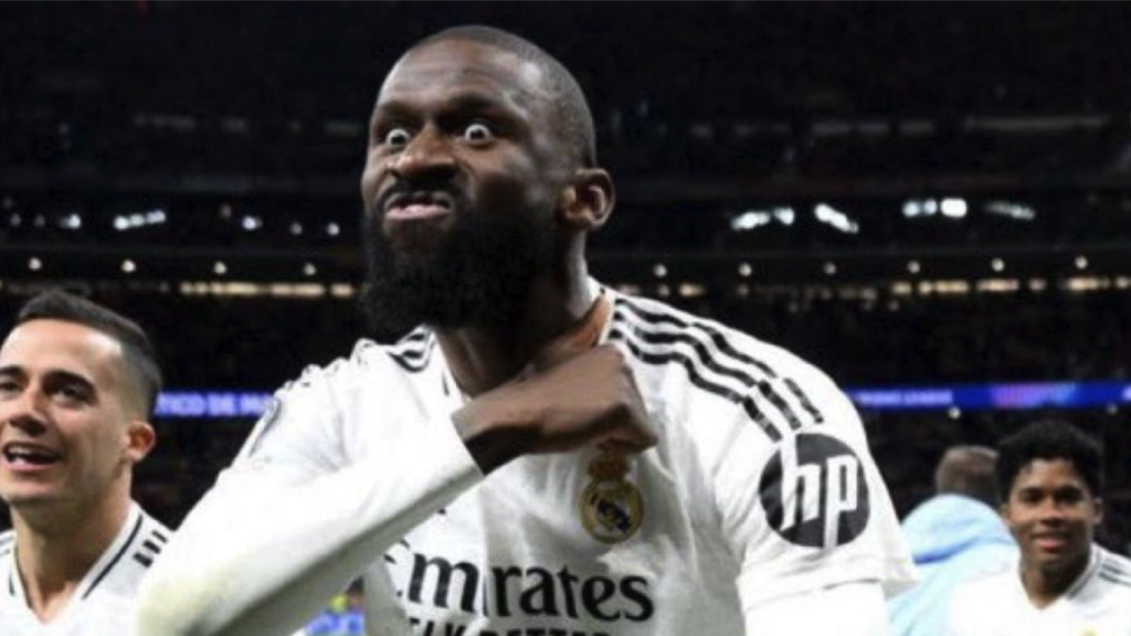 El gesto de Rüdiger hacia la afición del Atlético de Madrid