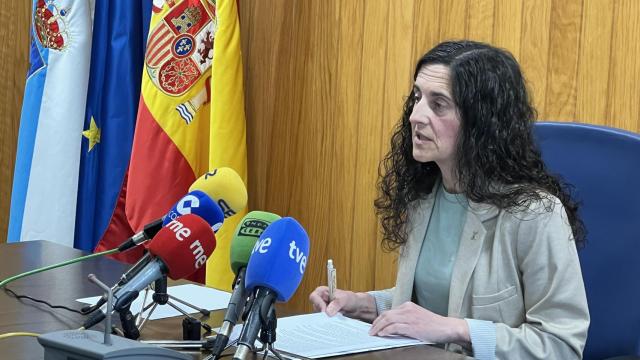 Maria Pan, ante los medios oficializando su despedida.