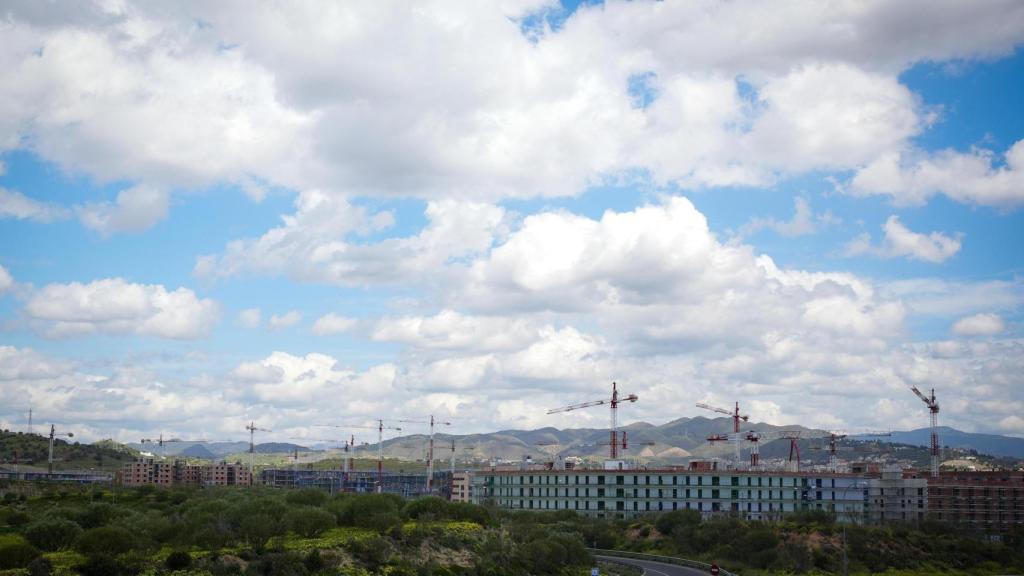 Avance de los trabajos de construcción de las VPO del sector Universidad, en Málaga.