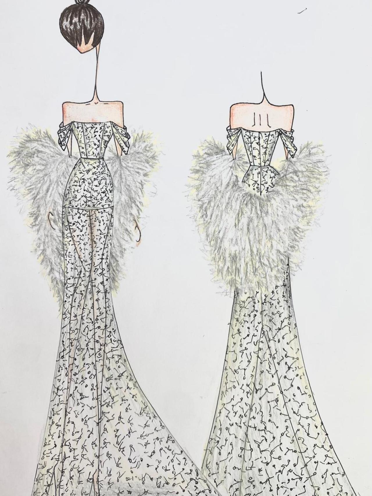 Boceto de Victoria Colección para Dulceida.