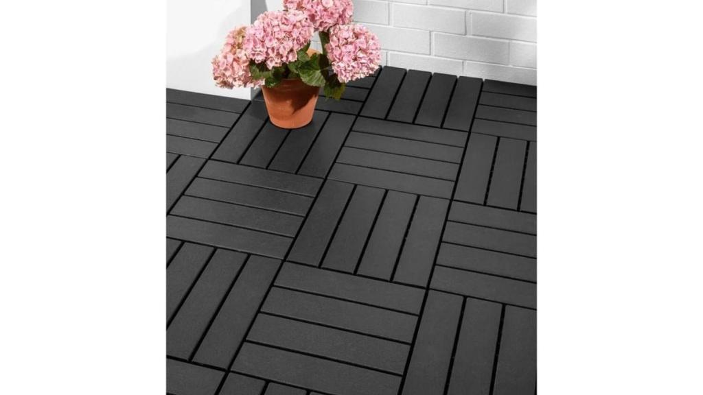 Baldosas de plástico encajables de Lidl.