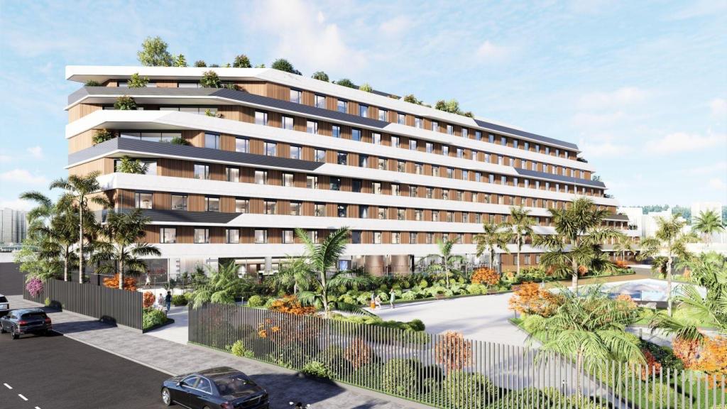 Imagen del nuevo proyecto inmobiliario previsto sobre el solar del último gran 'chino' de Málaga.