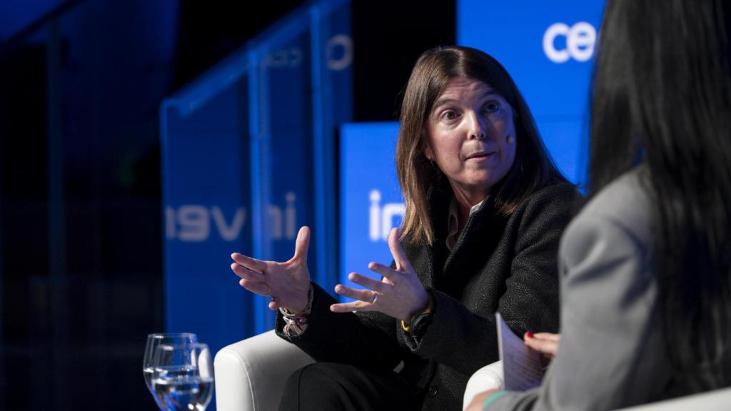 Ana Casas, directora de Marketing Cliente de Securitas Direct para Iberia, Italia y Latam durante su intervención en el V Foro Económico Español Wake Up, Spain!, organizado por EL ESPAÑOL, Invertia y Disruptores.