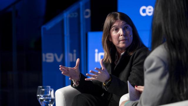 Ana Casas, directora de Marketing Cliente de Securitas Direct para Iberia, Italia y Latam durante su intervención en el V Foro Económico Español Wake Up, Spain!, organizado por EL ESPAÑOL, Invertia y Disruptores.