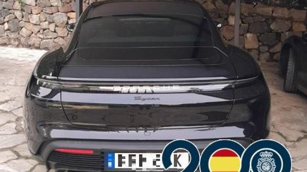 Coche de alta gama intervenido al líder de la trama sueca en Marbella.