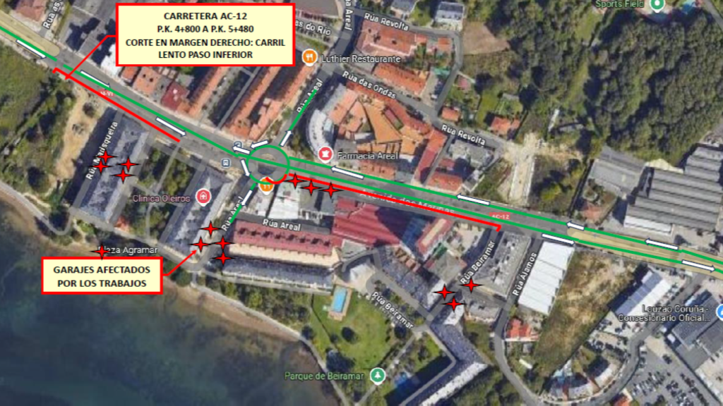 Nuevos cortes de tráfico en Oleiros (A Coruña) el próximo domingo
