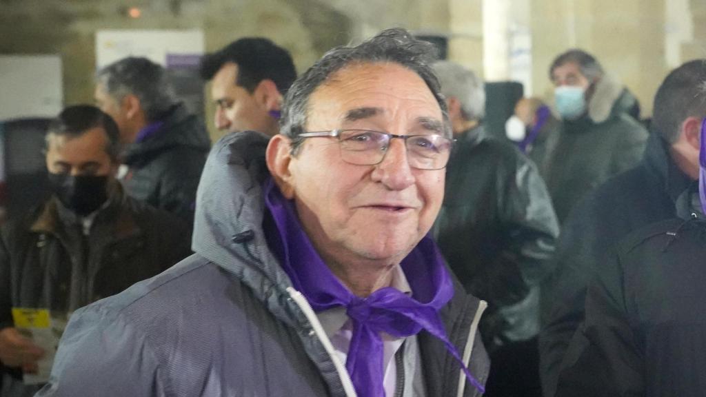 El alcalde de Villalar, Luis Alonso, durante una celebración de la fiesta de la Comunidad