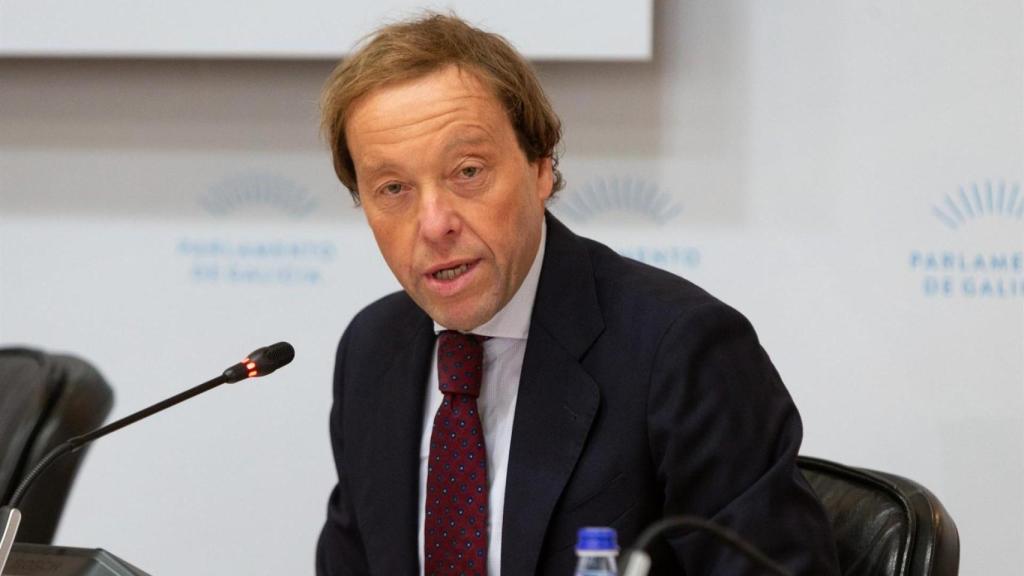 El secretario xeral Técnico e do Tesouro de la Consellería de Facenda, David Cabañó, en el Parlamento.