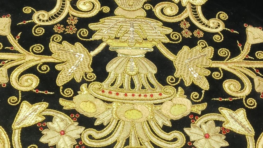 Imagen del bordado pakistaní.