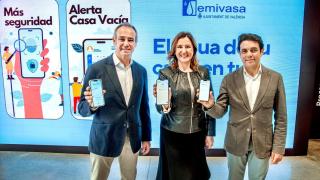 María José Catalá en la presentación de la app. EE