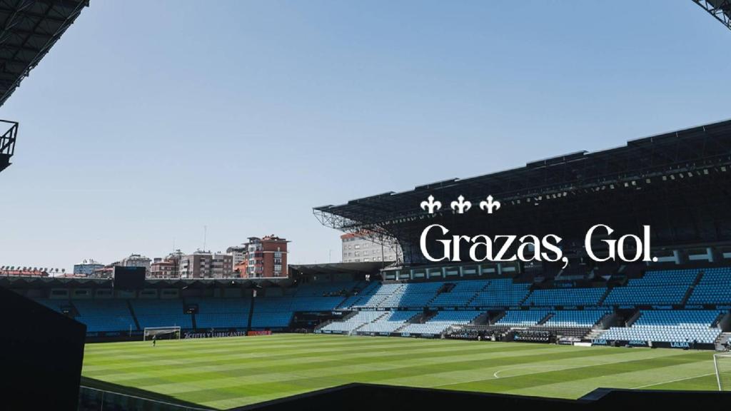 Despedida del Celta de la grada de Gol.