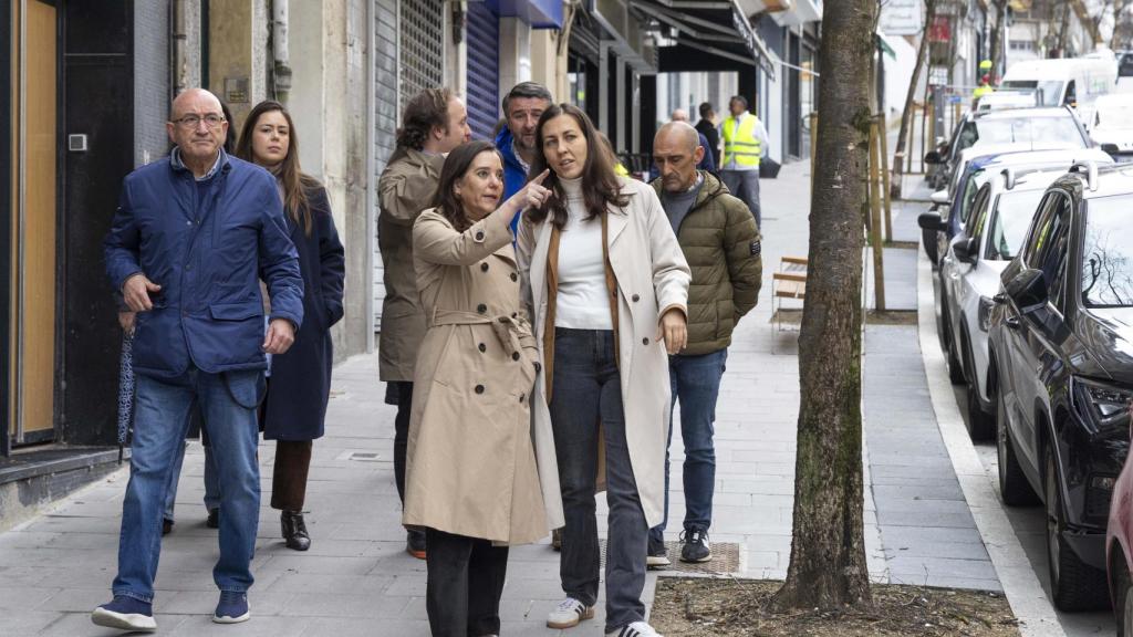 Instante de la visita de esta mañana.