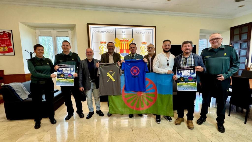 La presentación del partido de fútbol 'Pueblo gitano VS Guardia Civil' de este 2025.