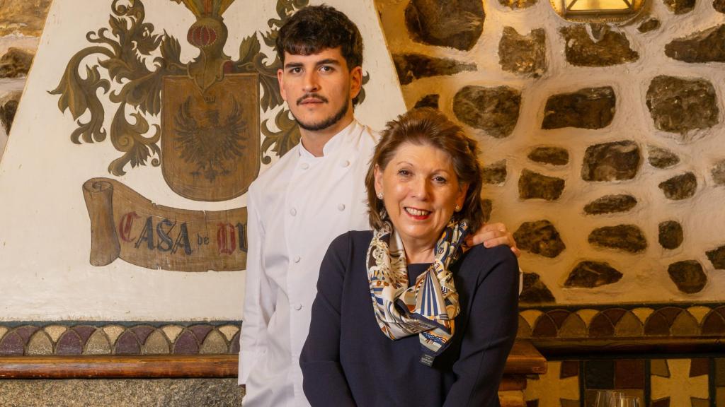 Marisa Duque y Luis Duque en su restaurante Casa Duque.