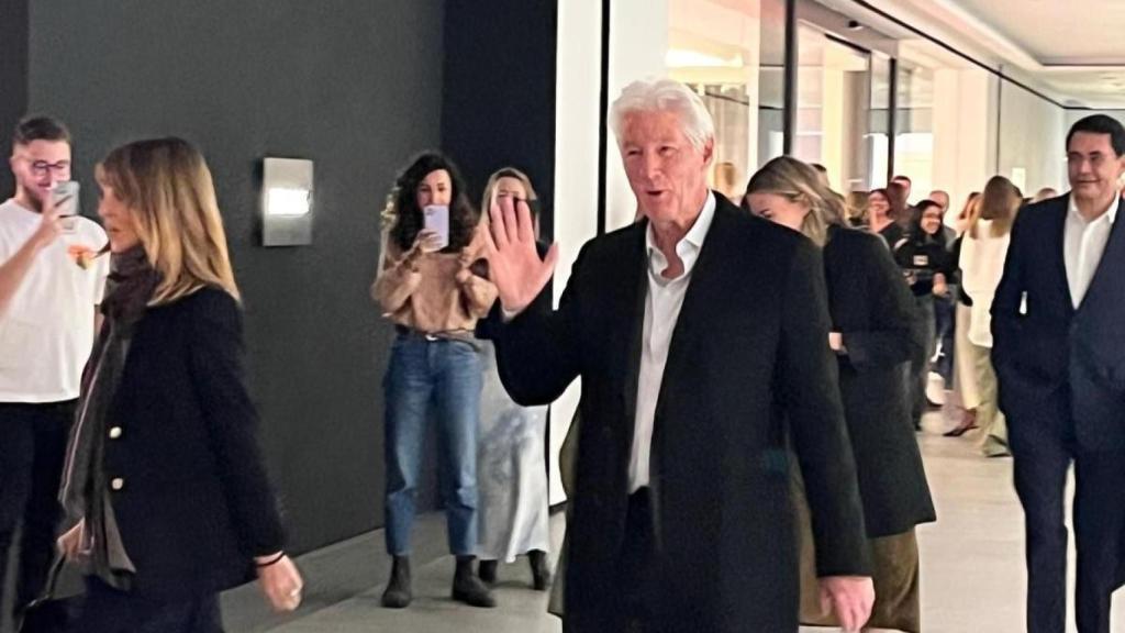 Richard Gere en las oficinas de Inditex de Arteixo