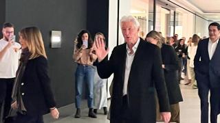 Richard Gere en las oficinas de Inditex de Arteixo