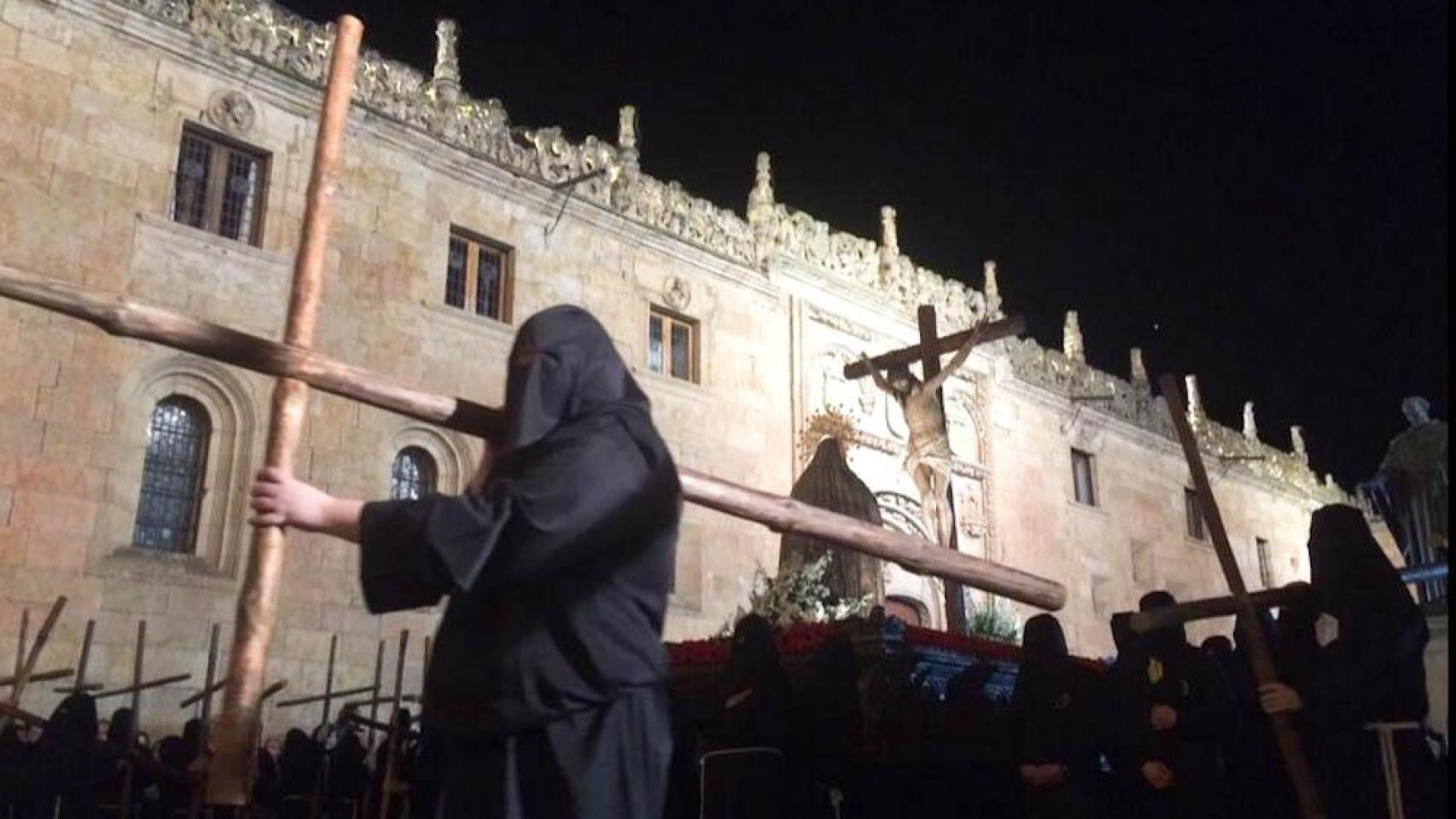 Procesion del Cristo de la Luz y Virgen de la Sabiduria Semana Santa Salamanca