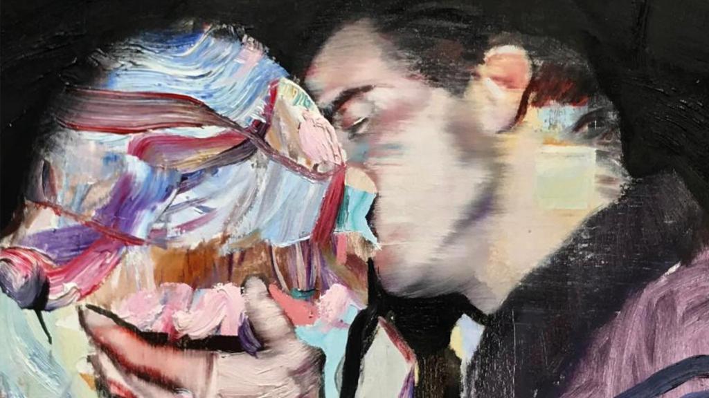 Detalle de la ilustración de portada de 'Todo empieza con la sangre', de Aixa de la Cruz, inspirada en un diseño original de Enric Satué. Editorial Alfaguara