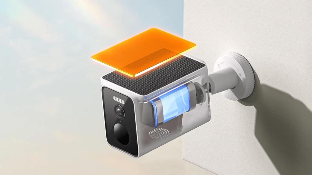 Panel solar de la Xiaomi Solar Outdoor Camera BW400 Pro Set.