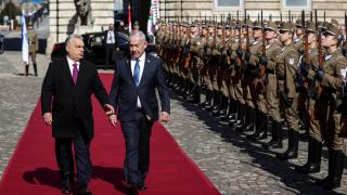 Viktor Orbán ha recibido este jueves en Budapest con honores al primer ministro israelí, Benjamin Netanyahu
